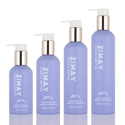 Eco дружелюбный 8 oz новый стиль ЛЮБИМЦА 150ml 200ml 250ml заморозил фиолетовую бутылку прессы насоса золота геля ливня лосьона мытья тела