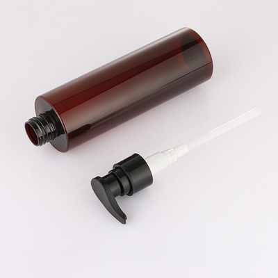 Круглый янтарный спрейер 150ml 200ml 250ml насоса бутылки шампуня для геля ливня