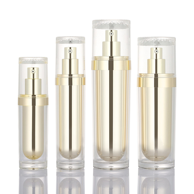 макияжа красоты 30ml 50ml 100ml 120ml набор skincare контейнеров сливк бутылки 50g лосьона пластикового акрилового косметический роскошный