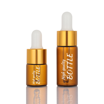 Замороженная капельницы Амбер бутылки 5ml 10ml бутылка сыворотки стороны пустой косметической круглая