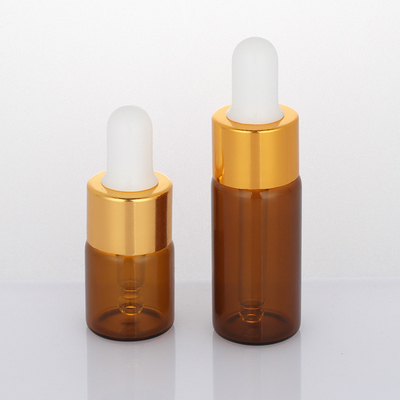 Замороженная капельницы Амбер бутылки 5ml 10ml бутылка сыворотки стороны пустой косметической круглая