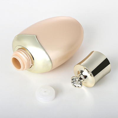 Упаковка костюма Skincare бутылки лосьона тонера опарника 100ml 120ml 150ml сливк стороны 50ml роскошного золота уникальная