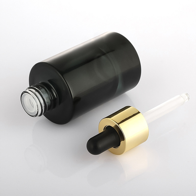 Бутылка капельницы духов сыворотки масла волос 30ml дружелюбных пустых пластмасс Eco роскошная черная