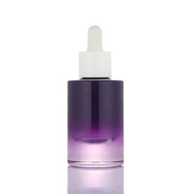 Бутылка капельницы контейнера сыворотки насоса 30ml нового ombre дизайна небольшого пурпурная белая пустая
