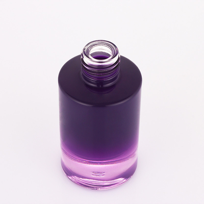Бутылка капельницы контейнера сыворотки насоса 30ml нового ombre дизайна небольшого пурпурная белая пустая