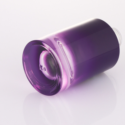 Бутылка капельницы контейнера сыворотки насоса 30ml нового ombre дизайна небольшого пурпурная белая пустая