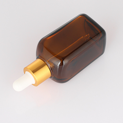 Подгоняйте стекло материальное 50ml Refillable бутылки капельницы масла волос квадратное
