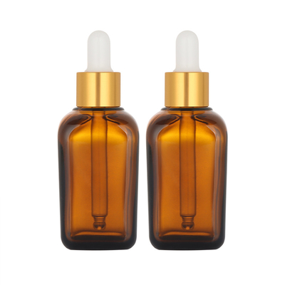 Подгоняйте стекло материальное 50ml Refillable бутылки капельницы масла волос квадратное