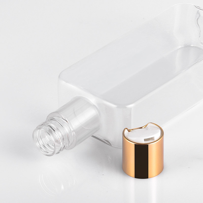 бутылка прозрачное PETG материальное Recycable крышки диска 300ml с крышкой золота