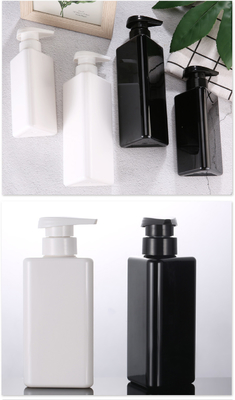 Оптовая форма треугольника 100ml 200ml 300ml повторно использует бутылки шампуня насоса 500ml пластиковой черноты контейнера лосьона любимца безвоздушные