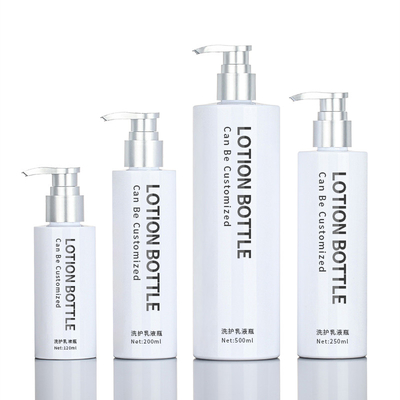 Насоса шампуня проводника сыворотки геля 200ml 500ml ливня ЛЮБИМЦА бутылка Skincare белого круглого серебряного верхнего пластикового упаковывая