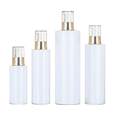 Оптовое 120ml 200ml 250ml 500ml вокруг бутылки верхней части золота лосьона брызг косметического атомизатора тумана тела пластиковой для чистки