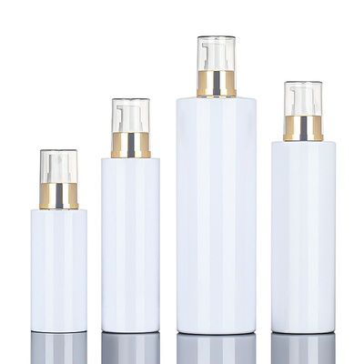 Оптовое 120ml 200ml 250ml 500ml вокруг бутылки верхней части золота лосьона брызг косметического атомизатора тумана тела пластиковой для чистки