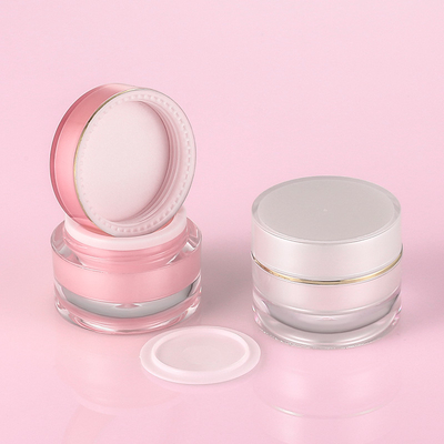 Опарник Skincare сливк розового роскошного масла тела упаковывая Scrub с контейнером оправы золота завинчивой пробки косметическим