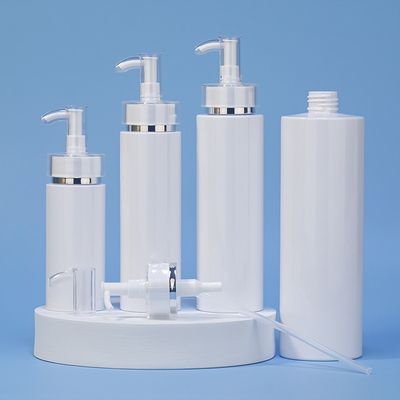 Роскошная бутылка шампуня Hdpe золота пластиковой упаковки геля ливня проводника 250ml 500ml белая круглая пустая