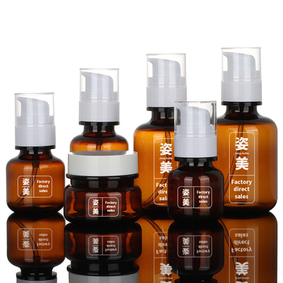 Наборы ODM косметические упаковывая, опарникы 60ml 90ml 130ml Амбер пластиковые косметические
