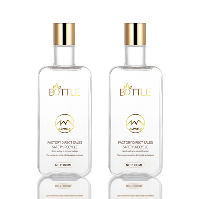 Пластиковая бутылка Squeezable безвоздушное 300ml крышки диска с завинчивой пробкой золота