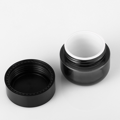 Черная сливк упаковывая многоразовое опарника Refillable для лосьонов и Creams 4 Oz