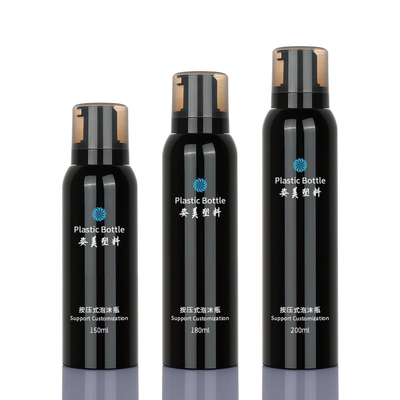 ЛЮБИМЕЦ 180ml 200ml цилиндра упаковывая черный насос бутылки распределителя мыла пены безвоздушный
